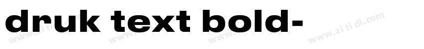 druk text bold字体转换